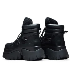 Black Fluffy Vilun Winter Boots | Koi Footwear