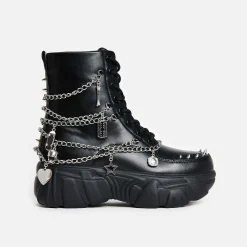 Boned Catch Black Mystic Charm Boots