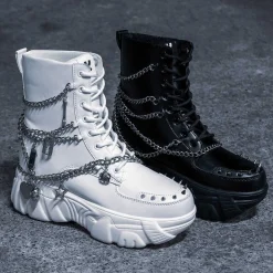 Boned Catch Black Mystic Charm Boots