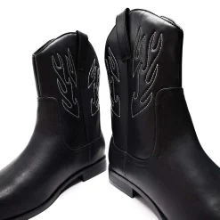 Broken Bronco Men'S Grey Flame Cowboy Boots