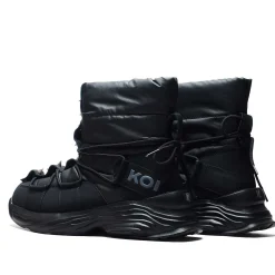 Cauldrife Demons Men'S Spiked Snow Boots - Black | Koi Footwear