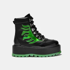 Cha Cha Cha Hologram Flame Boots