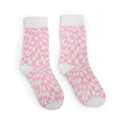 Check Mate Pink Socks