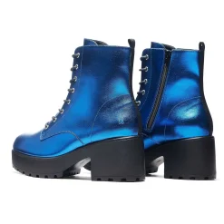Cobalt Haze Military Platform Boots | Women'S Boots | Koi Footwear