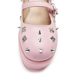 Devil Blushes Double Strap Mary Jane Shoes