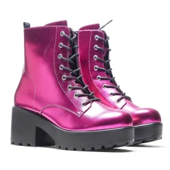Fuschia Haze Military Platform Boots | Women'S Boots | Koi Footwear