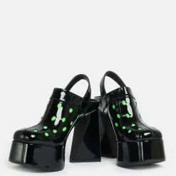 Galactic Boom Neon Alien Heels