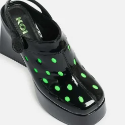 Galactic Boom Neon Alien Heels