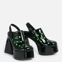 Galactic Boom Neon Alien Heels