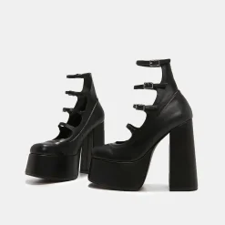 Gurren Strappy Platform Heels