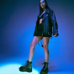 Hydra All Black Matrix Platform Boots