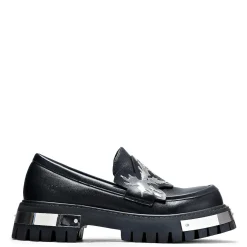 My Men'S Metal Loafers - Black | Koi Footwear