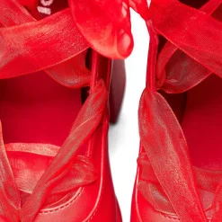 Playboy Infidelity Red Lace Up Heels | Playboy X Koi Collection