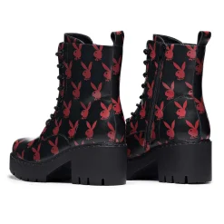 Playboy Reprise Red Switch Boots | Playboy X Koi Collection