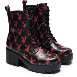 Playboy Reprise Red Switch Boots | Playboy X Koi Collection