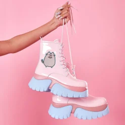 Pusheen Doughnuts Pastel Patent Boots