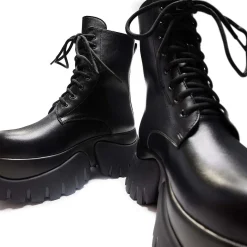 Rancor Vilun Black Lace Up Boots