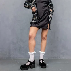 Sai Black Mary Jane Shoes 'Suede Edition'