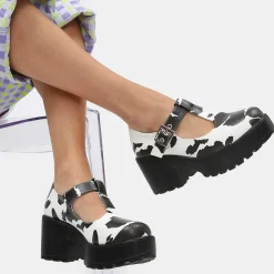 Sai Cow Print Mary Jane Shoes 'Nettie Edition'