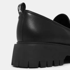 Shenron Men'S Chain Black Loafers