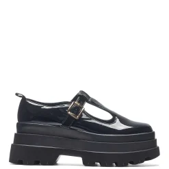 Silent Amity Trident Patent Platform Mary Jane Shoes