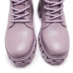 Siren Tall Lace Up Boots - Berry