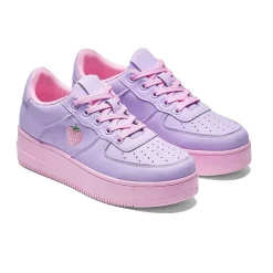 Sweet Strawberry Platform Trainers Purple