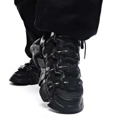 The Beast Men'S Black Wire Trainers