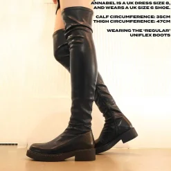 The Commander Stretch Thigh High Boots