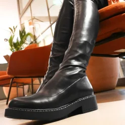 The Commander Stretch Thigh High Boots