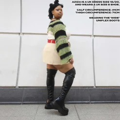 The Elevation Plus Size Thigh High Boots