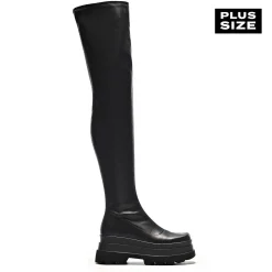 The Elevation Plus Size Thigh High Boots