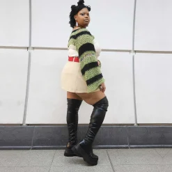 The Elevation Stretch Thigh High Boots