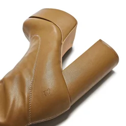 The Redemption Plus Size Thigh High Boots - Khaki