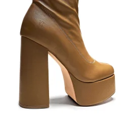 The Redemption Plus Size Thigh High Boots - Khaki