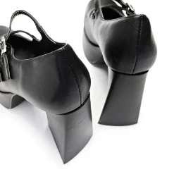 Zeba Black Platform Heels
