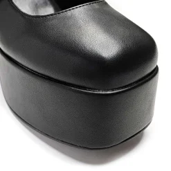 Zeba Black Platform Heels